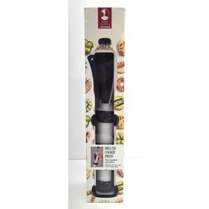 Roshco Bakers Advantage Deluxe Christmas Cookie Press 20‎ Discs 6 Tips